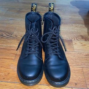 Black Dr. Martens with laces